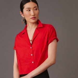 Maeve Poplin Cropped Blouse